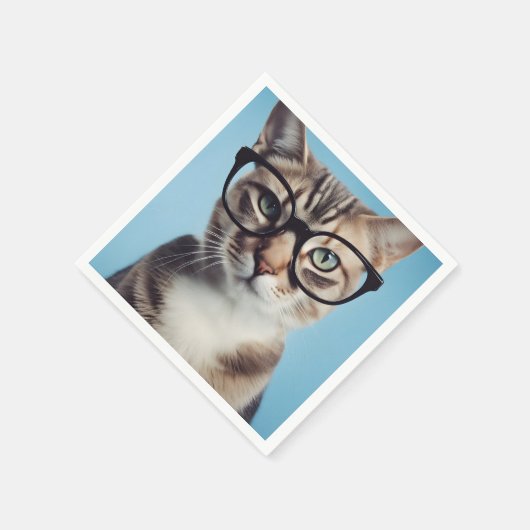 Kat-oorbril Servet (Hoek)