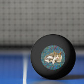 Kat op abstracte achtergrond pingpongbal (Net)