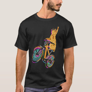 Kat op BMX-fiets Kitten Fiets Wielrennen Bicycle T-shirt