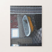 Kat op buispuzzel legpuzzel (Verticaal)