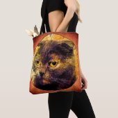 Kat op de achtergrond. tote bag (Dichtbij)