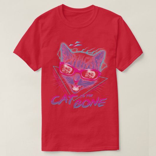 Kat op de botte t-shirt (Design voorkant)