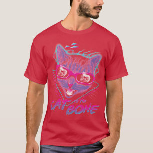 Kat op de botte t-shirt