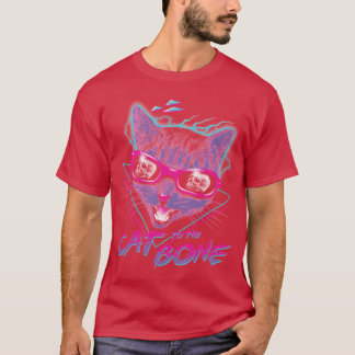 Kat op de botte t-shirt