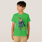 Kat op de doedelzak - T-shirt (Voorkant volledig)
