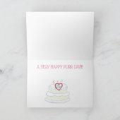  Kat op de geboortecaart Kaart (Binnen)