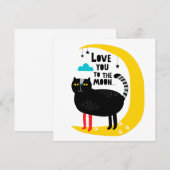 Kat op de maan (Voorkant / Achterkant)