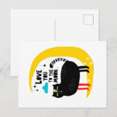 Kat op de maan briefkaart (Voorkant / Achterkant)