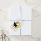 Kat op de maan cadeaulabel (Met Touw)