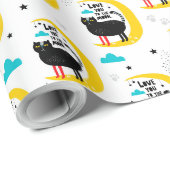 Kat op de maan cadeaupapier (Rol Hoek)