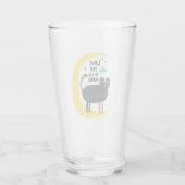 Kat op de maan glas (Achterkant)