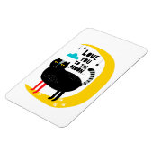 Kat op de maan magneet (Linkerzijde)