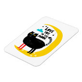 Kat op de maan magneet (Linkerzijde)