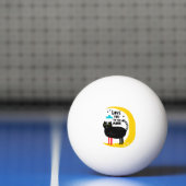 Kat op de maan pingpongbal (Net)