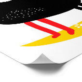 Kat op de maan poster (Hoek)