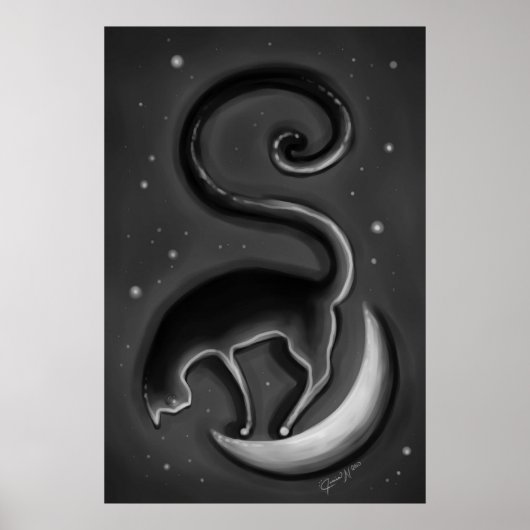 Kat op de maan poster (Voorkant)