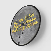 Kat op de maan ronde klok (Hoek)