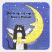 Kat op de Maan Sticker (Voorkant)