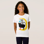 Kat op de maan t-shirt (Voorkant volledig)