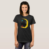 Kat op de maan t-shirt (Voorkant volledig)