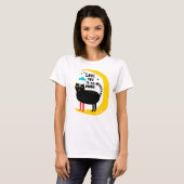 Kat op de maan t-shirt (Voorkant volledig)