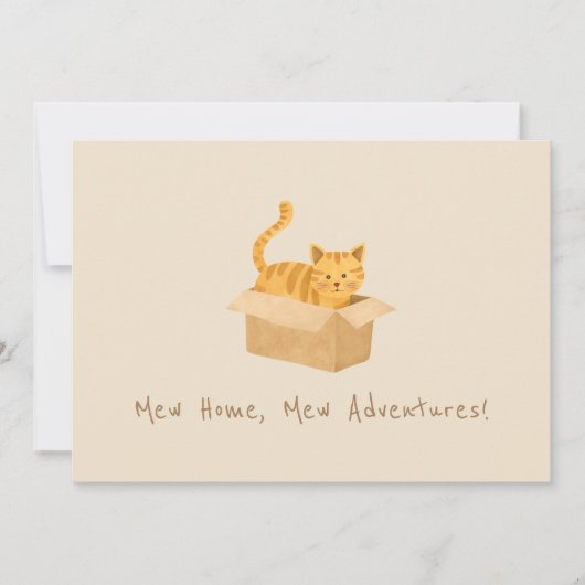 Kat op de Move Cat Bewegen Aankondiging (Voorkant)