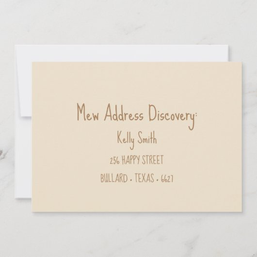 Kat op de Move Cat Bewegen Aankondiging (Achterkant)