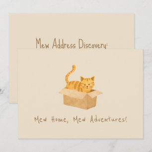 Kat op de Move Cat Bewegen Aankondiging