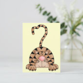 Kat op de prooi briefkaart (Staand voorkant)