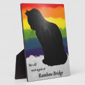 Kat op de Rainbow Bridge Fotoplaat (Zijkant)