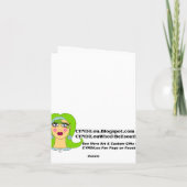 Kat op de rechtbank bedankkaart (Achterkant)