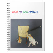 Kat op de schildersezel notitieboek (Voorkant)