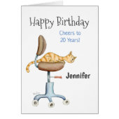 Kat op de stoel (Voorkant)