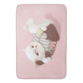 Kat op de telefoon badmat (Voorkant Verticaal)