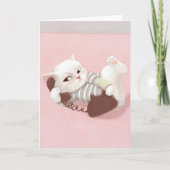 Kat op de telefoon kaart (Voorkant)