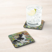 Kat op de vloer bier onderzetter (Rechterzijde)