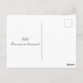 Kat op de vloer briefkaart (Achterkant)