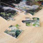 Kat op de vloer legpuzzel (Zijkant)