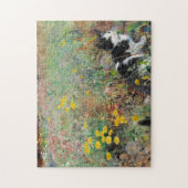 Kat op de vloer legpuzzel (Verticaal)