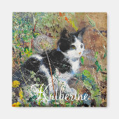 Kat op de vloer magneet (Voorkant)