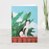 Kat op de weg kaart (Voorkant)