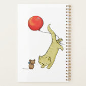 Kat op een ballon planner (Achterkant)