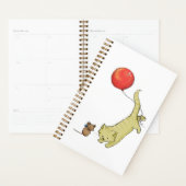 Kat op een ballon planner (Display)