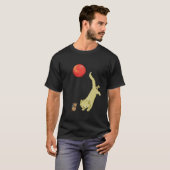 Kat op een ballon t-shirt (Voorkant volledig)