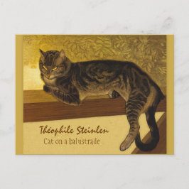 Kat op een balustrade CC0102 Théophile Steinlen Briefkaart