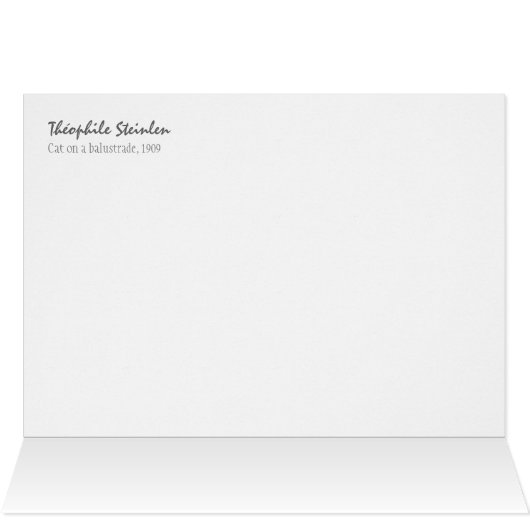 Kat op een balustrade CC0575 Théophile Steinlen (Binnen Horizontaal (Boven))