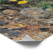 Kat op een bloem, Bruno Liljefors Poster (Hoek)