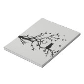 Kat op een boom - Silhouette Notitieblok (Linkerzijde)