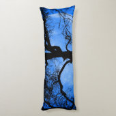 Kat op een draad Blauwe Maan Lichaamskussen (Achterkant (Verticaal))