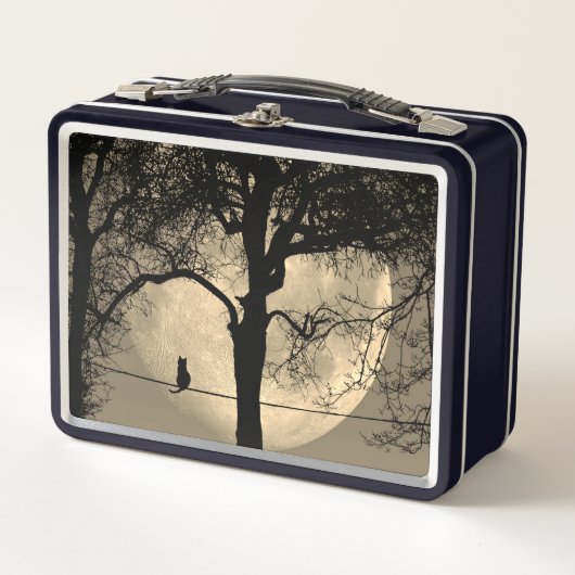 Kat op een draad Volle Maan (Voorkant)